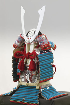 五月人形・広島　厳島神社所蔵 　国宝模写　浅葱綾威之大鎧飾りＮｏ３２１-Ｅ 　大鎧本体
