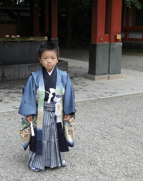 七五三のお祝い　さいたま市氷川人神社にて