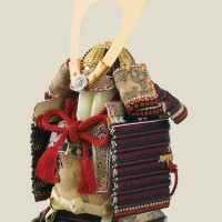愛媛　大山祇神社所蔵　国宝　紫糸威大鎧模写 　四分之一　鎧飾り