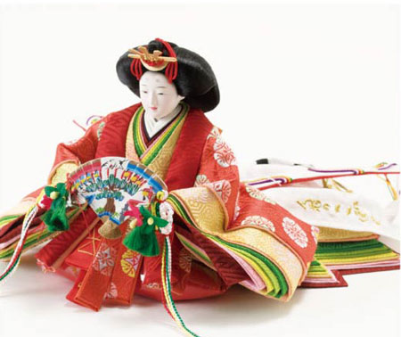 京十二番焼桐雛人形・平台親王飾り　Ｎｏ１２０１　女雛