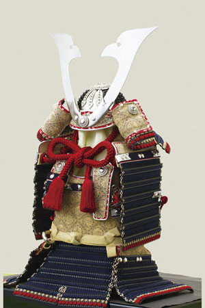五月人形 ・広島　厳島神社所蔵 　国宝模写 紺糸威鎧飾りＮｏ３２１-Ｆ