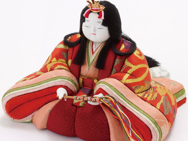 木目込人形親王 飾りの雛人形 Ｎｏ８７０３　宝永雛　女雛