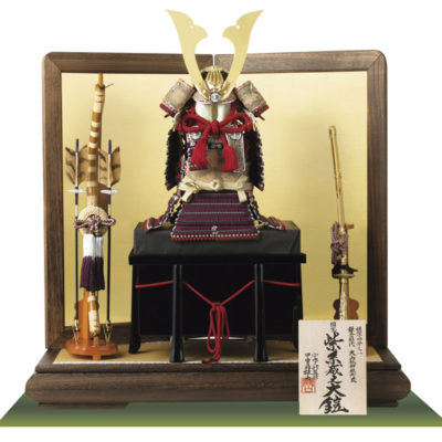 五月人形・国宝模写 大山祇神社所蔵 紫糸威大鎧平台飾り Ｎｏ３２１Ｋ