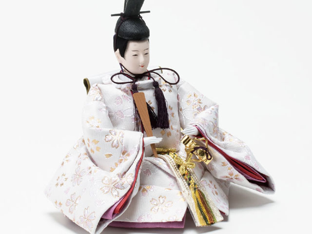 雛人形・ 京小十番親王塗り桐収納飾りＮｏ１０２１Dセット　男雛のお顔と衣装