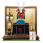 五月人形　人気国宝模写鎧兜飾り　広島　厳島神社所蔵 　浅葱綾威之大鎧