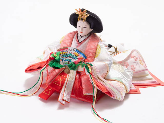 雛人形・京十二番親王　平台飾り　No1206 　姫のお顔と衣装