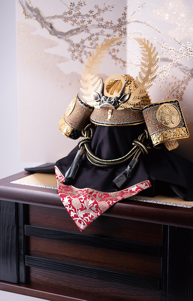 五月人形・戦国武将着用兜収納飾り　徳川家康公　商品番号 Ｎｏ８１５１Ａ　イメージ