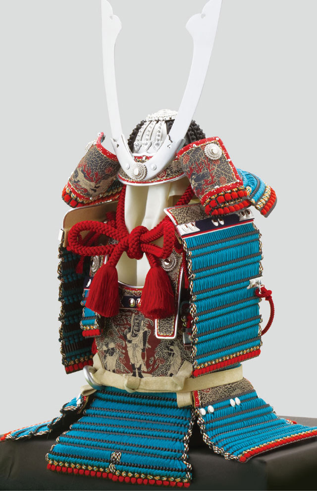 五月人形・国宝模写 厳島神社所蔵 浅葱糸威大鎧模写平台飾り　Ｎｏ３２１　大鎧本体
