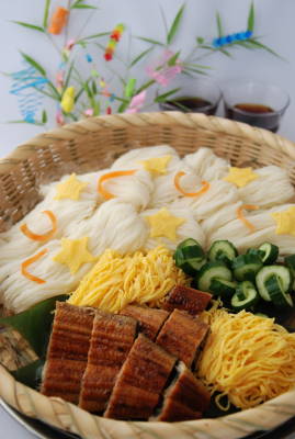 七夕料理 そうめん 五節句の一つ