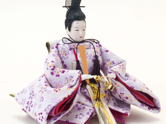 雛人形・京十一番親王焼桐収納飾りNo1020Aセット 男雛のお顔と衣装