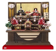 雛人形・京十一番親王柳官女付焼桐三段飾りセット　Ｎｏ２９９２Ａ