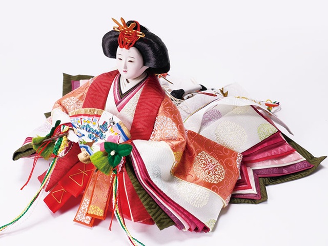 雛人形・京十一番親王　平台飾り　ＮＯ１２０９ Ａ 女雛の衣装とお顔