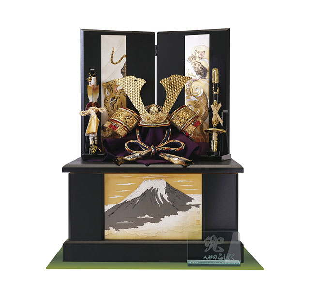五月人形・コンパクト 兜収納飾り No510A
