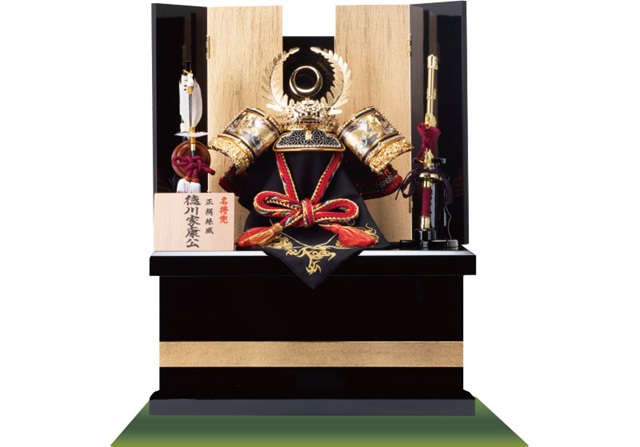 五月人形・コンパクト兜収納飾り No509