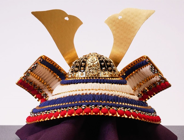 五月人形・コンパクト 兜収納飾り No510A 兜本体の背面