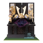 五月人形・ミニ兜収納飾り　Ｎｏ５１９Ｂ