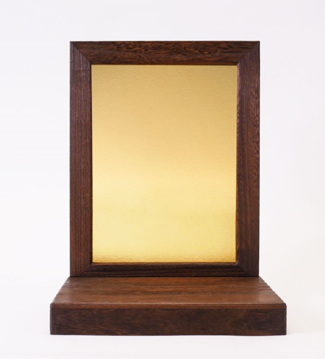 五月人形・法隆寺伝来 聖徳太子之兜 模写 五分之一兜 No３１２Ｈ　飾台・屛風　焼桐仕様