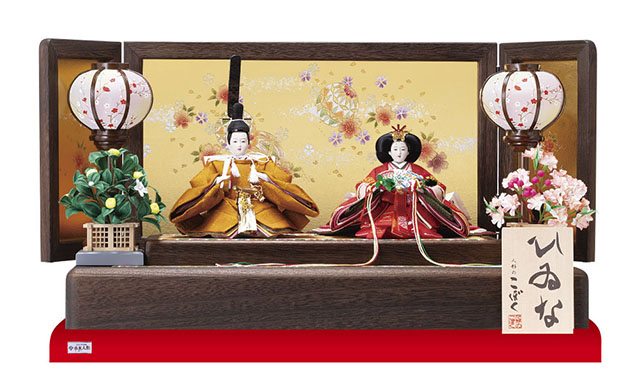 雛人形・京十二番親王・　焼桐平台飾りNo1204