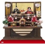 雛人形・京十一番親王柳官女付焼桐三段飾りセット　Ｎｏ２９９２Ａ