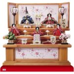 雛人形・京十一番親王柳官女付塗桐三段飾りセットＮｏ３０１２Ｃ