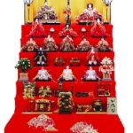 雛人形・七段飾り　京七番親王七寸十三人揃　Ｎｏ７０２１