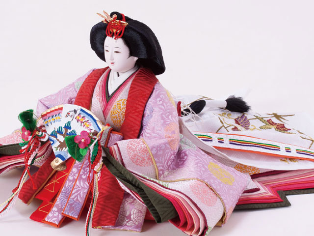 京十番親王衣装着親王 飾りの雛人形 Ｎｏ１０１２　女雛