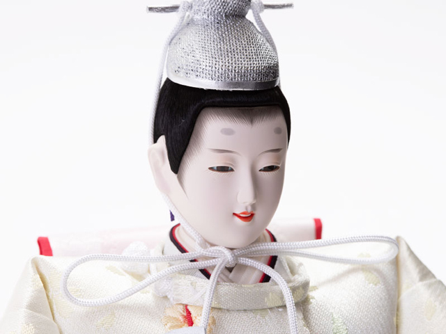 雛人形・京十番焼桐平台親王飾り　Ｎｏ１０１２Ａ　殿のお顔