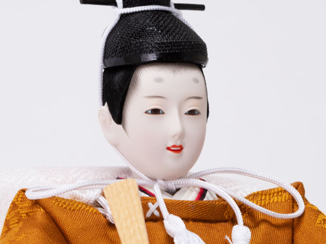 雛人形・京十二番焼桐平台親王飾りＮｏ１２０４　男雛のお顔