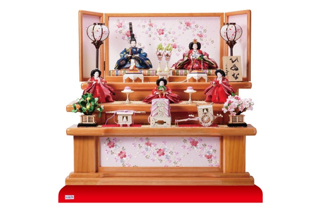 雛人形・京十一番親王柳官女付塗桐三段飾りセットＮｏ３０１２Ｃ