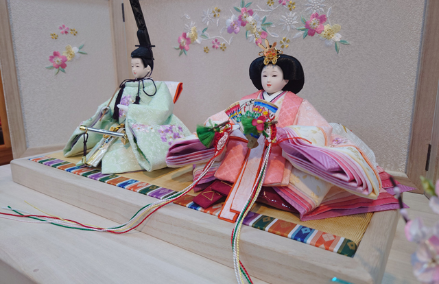 雛人形・京十一番親王白木桐収納飾りＮｏ１０２２Ｂセット　イメージ