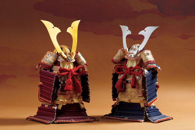 五月人形　鎧兜　端午の節句　広島　厳島神社所蔵 　国宝模写 紺糸威大鎧Ｎｏ３２１－Ｆ　