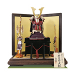 五月人形・大山祇神社所蔵　国宝紫糸威大鎧模写鎧飾りＮｏ３２１-Ｋ