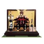 五月人形・山梨　菅田天神社所蔵　国宝模写 小桜韋黄辺威之兜 平台飾り　Ｎｏ３１１-Ｄ