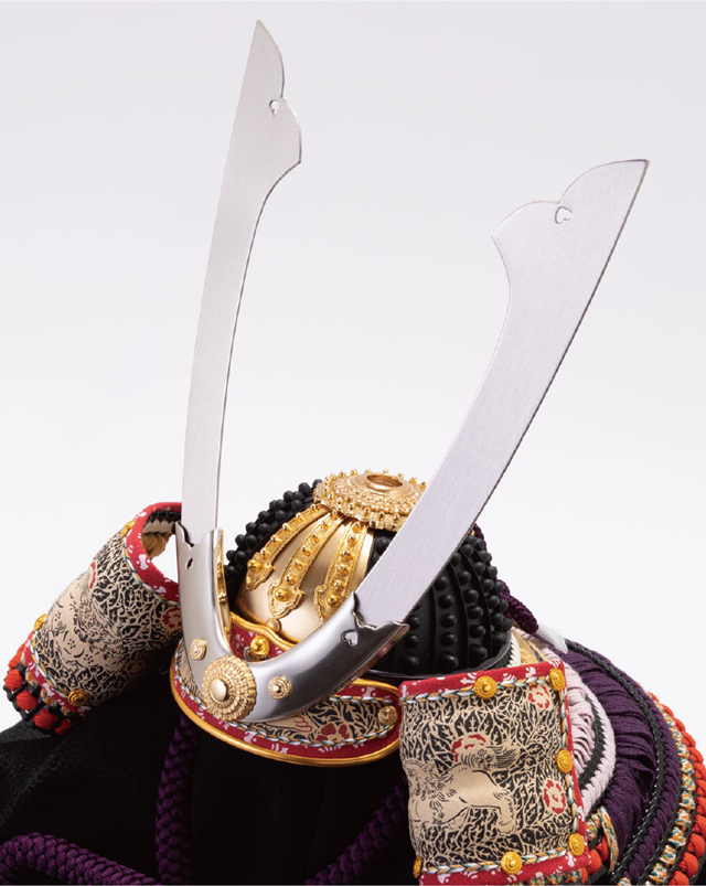 五月人形・東京　御岳神社所蔵　重要文化財　紫裾濃威大鎧模写　兜飾りＮｏ３１１-Ｇ　兜本体
