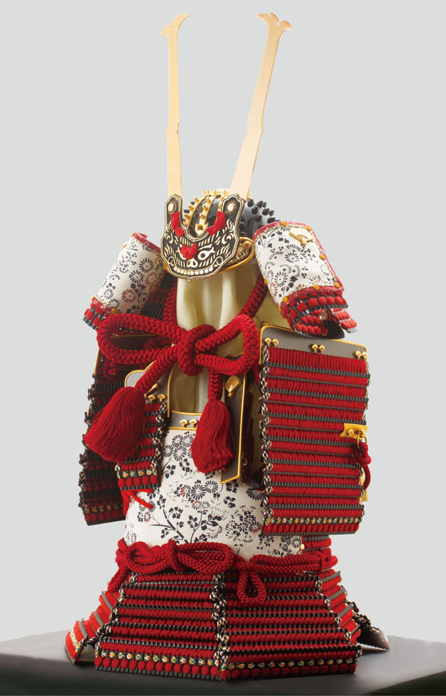 五月人形・愛媛 大山祇神社所蔵　国宝　赤糸威胴丸鎧模写飾り Ｎｏ３２１-Ｈ