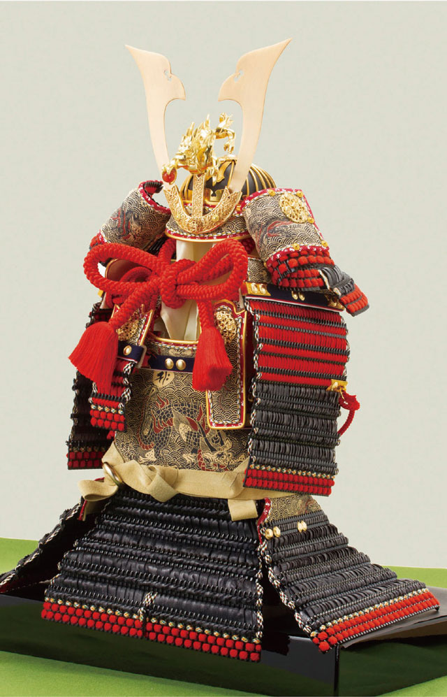 厳島社所蔵　重要文化財　黒韋威肩紅の大鎧模写　鎧飾り Ｎｏ３２１Ｉ　大鎧本体