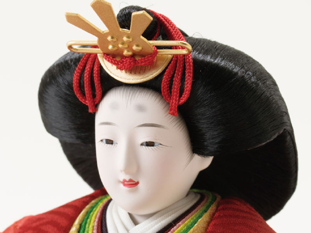 雛人形・京十二番焼桐平台親王飾りＮｏ１２０１　女雛のお顔