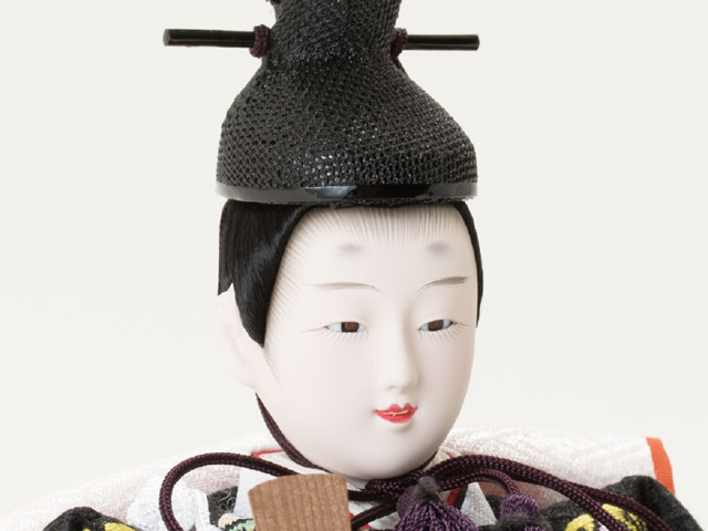 雛人形・京十二番焼桐平台親王飾りＮｏ１２０１　男雛のお顔