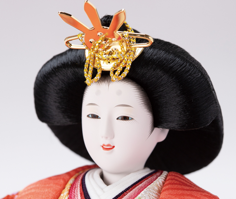 雛人形・京十二番桜材平台親王飾りＮｏ１３０１ 　女雛のお顔