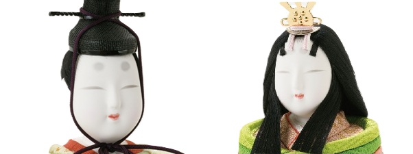 雛人形・木目込人形 真多呂作 光雲立雛 No901151 男雛のお顔と女雛のお顔