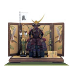 五月人形・上杉神社所蔵　山形県文化財　紫糸威胴丸具足模写 Ｎｏ３２３１