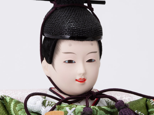 雛人形・京十二番焼桐平台親王飾りＮｏ１２０５　男雛のお顔