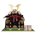 五月人形・山梨　菅田天神社所蔵　国宝模写 小桜韋黄辺威之兜 単品　Ｎｏ４１１Ｄ