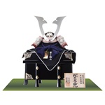 五月人形・広島　厳島神社所蔵 　国宝模写 紺糸威兜 単品 No４１１Ｆ