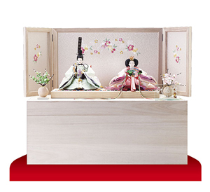 雛人形・収納飾りセット　No1022b京十一番親王