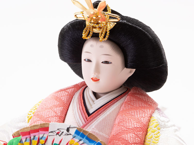 雛人形・京十二番親王 檜平台親王飾　Ｎｏ１２０６　女雛のお顔
