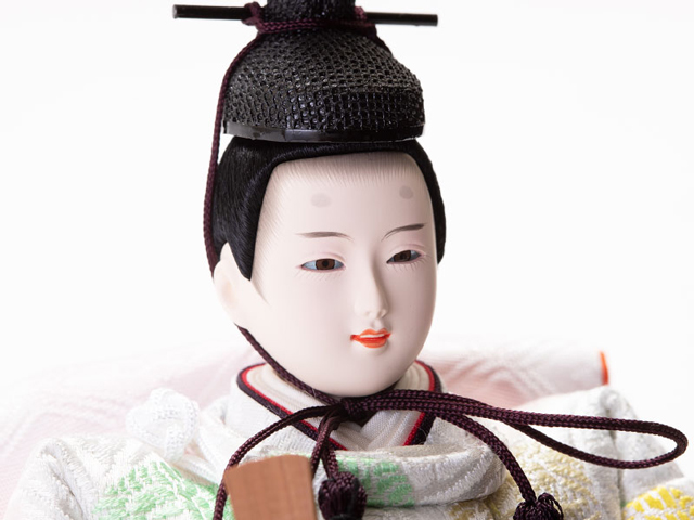 雛人形・京十二番親王 檜平台親王飾　Ｎｏ１２０６　男雛のお顔