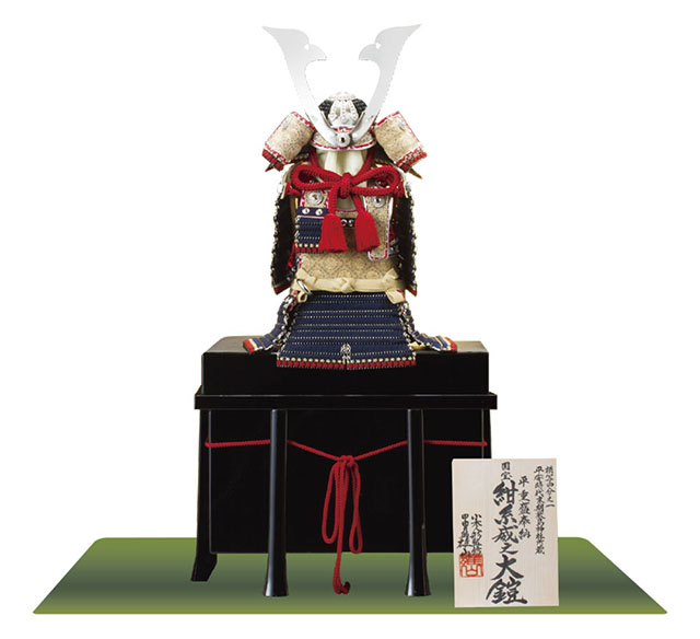五月人形・広島　厳島神社所蔵 　国宝模写 紺糸威之大鎧   鎧単品 Ｎｏ３３１Ｆ