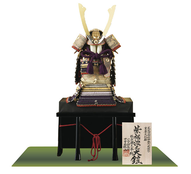 1五月人形・東京　御岳神社所蔵　重要文化財　紫裾濃威大鎧模写　鎧単品 Ｎｏ３３１Ｇ