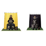 五月人形・コンパクト飾り 戦国武将鎧飾り　陣幕鎧飾りの種類